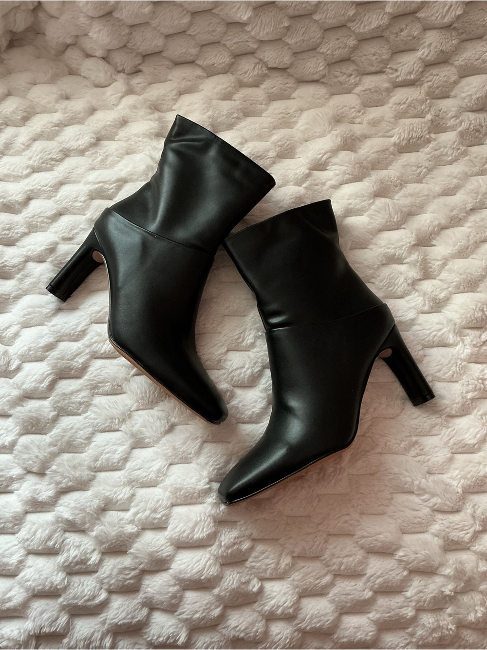 Never Worn Black Heeled Booties for Women